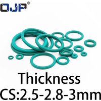 O-ring thickness 2.5/2.8/3mm CS fluororubber FKM sealing temperature resistant gasket rubber ring complete in specifications.-.