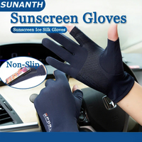AliExpress NONE Ice Silk High Elasticity Sunscreen Breathable Half Finger Gloves for Unisex Comfortable Gloves for Outdoor Sports Cycling Summer