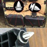 50Pcs Automotive Plastic Clips Bumper Mudguard Door Panel Trim Fastener Retainer Clips