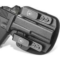 For Glock 17 Gen 3-5 & G22/31 Gen 3-4,Hybrid Kydex & Nylon Holster,Optics Cut & Open Muzzle, Concealed Carry,Right hand