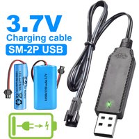 Aircraft Parts RC Quadcopter Toy Aircraft Accessories USB Charger Cable For 3.7V Lithium Battery Charger SM-2P Forward RC Car