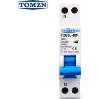 18mm A type B curve RCBO 1P+N 10KA Residual current differential automatic Circuit breaker with over current Leakage protection