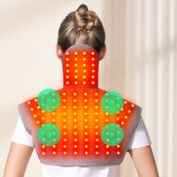 Red Light Therapy Shoulder Back Massager Heated Vest Winter Warmth Relieves Muscle Stiffness Boosts Circulation Adjustable Fit