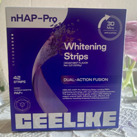 Deep Cleaning Purple Teeth Whitening Strips CEELIKE NHAP-Pro Whitening Strips Cedar Mint PAP+ Nano-hydroxyapatite Teeth Care Set