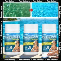 Pool Cleaning Tablets Multifunctional Concentrate Effervescent Clean Spa Chlorine Bromine Tablet Cleaning Supplies Swimming Pool