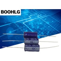 5PCS horizontal axial polarized aluminum electrolytic capacitor 25v 1000uf 13X26mm