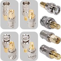 5/20Pcs BNC to SMA Adapter, BNC Q9 Female / Male to SMA Plug / Jack Straight RF Connector for Antenna / Extension Cable