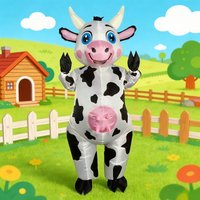 Giant cute cartoon cow inflatable costume funny farm animal fancy dress adult Halloween carnival party party inflatable costume