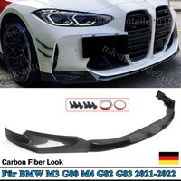 Für BMW G80 M3 Limousine & G82 G83 M4 Coupé Cabrio 2021-2022 MP Style Carbon-Optik Frontspoilerlippe Bodykits