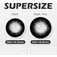 Meenie 16mm Big Eye Black Super Size Plus Black Lenes Anime Cosplay Cute Color Soft Lenses Halloween Lens Crazy Contact Lenses