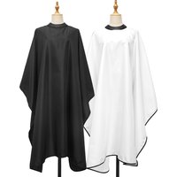 Professional Barber Cape Waterproof Silicone Collar Transparent Anti-Static Hair Cutting Salon Eagle Shawl Style for Stylists