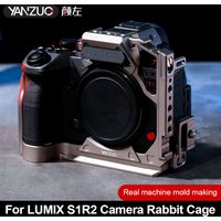 Suitable For Panasonic S1R2 Camera Rabbit Cage Lumix S1M2 Rabbit Cage Metal Camera Cage Aluminum Alloy Camera Stabilizer