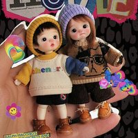 GaoBJD1/12 Mini Dada DianDian Qbaby Amy Tom Blythe Ob11 OB24 good quality resin toy didi doll girls boys birthday DIY present