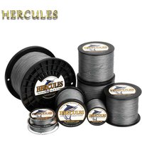 Hercules For Fishing Wire Saltwater Fishing Braided 8 Strands Multifilament Gray 100M to 2000M Cord 10LB-200LB Super Pe