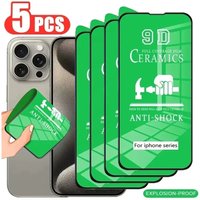 5Pcs HD Ceramic Soft Films For iPhone 11 12 13 Mini 14 15 16 17 Pro Max Air 7 8 Plus X XS XR SE 2020 Screen Protector Not Glass