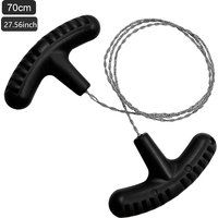 Portable Wire Saw for Camping Hiking Stainless Steel Finger Loop Survival Tool Compact Emergency Saw for Outdoor EDC Bushcraft
