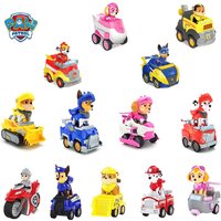 PAW Patrol Toy Car Set with Marshall Skye Chase Rubble Ryder Collectible Figures Rescue Vehicles Kids Birthday Christmas Gift