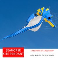 New Arrival Soft Inflatable 5m Seahorse Kite Line Laundry for Adults High Quality Ripstop Nylon Sea Horse Show Kite Pendant