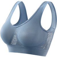 Women's Sports Bra for Small Busts Push-up Fit Fitness Running Yoga Wire-Free Plus Size Breathable Sports Bra S-5XL