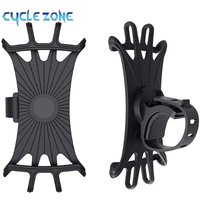 360 Rotatable Bicycle Phone Holder Motorcycle Stand Bracket Silicone GPS Support For Iphone 11 Xiaomi 10 Huawei P40