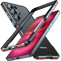 For Samsung Galaxy S26 S25 S24 S23 Ultra Metal Frame Case Aviation Aluminum Alloy Armor Bumper Shockproof Cover