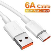 6A 66W Super Fast Charging Type C USB Cable for Huawei Honor Xiaomi Redmi OPPO VIVO realme iQOO Android USB C Quick Charger Cord