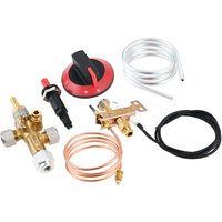 1Pc LP Gas Safety Valve with Pilot Burner Thermocouple Piezo Igniter DIY Kit Assembly for Pizza Oven Fireplace Range Oven