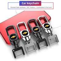 Metal Keychain Car Logo Keyring Pendant Auto Accessories For Chevrolet Cruze Onix Tracker Aveo Bolt Captiva Equinox Spark Tahoe
