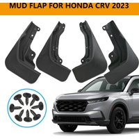 4Pcs black plastic Splash guard mudguards mud flaps mudflaps fenders front rear for Honda CR-V 2023-2024 Wheel Accessories