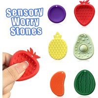 Fruits Sensory Strip Fidget Toys Kids Autism Decompression Calming Fidgeting Toy Adults Stress Desk Anxiety Relief Sensory Toy