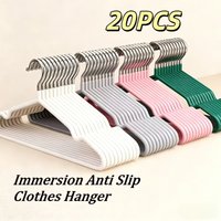 20pcs Metal Clothes Hangers, Anti-Slip Heavy Duty, Space Saving Hangers – Perfect for Closet, Garage, Boutique & Home Use.Hanger