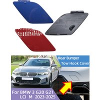 Rear Bumper Tow Hook Eye Cover Cap For BMW 3 G20 G21 LCI M Pack 2023-2025 # 51125A697D5 Car Accessories Towing Hauling Shell Lid