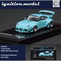 Ignition Model 1:64 Porsche 911 RWB 993 "Blue Green" Diecast Model Car #IG3872 In Stock Ready To Ship