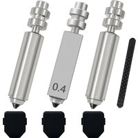 3PK 0.4MM 0.6MM 0.8MM Kobra X Nozzles Integrated Hardened Steel Nozzles Hotend Quick-Detachable Extruder Print Head Kit Hot End