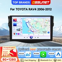 OSSURET Schneller Versand 2 Din 9 Zoll Android 15 Autoradio für Toyota Rav4 2006-2012 GPS-Navigation Intelligentes Headunit Kabelloses CarPlay Android Auto AI SWC RDS FM DSP Audio Radio 4G WiFi