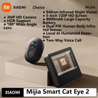 Xiaomi Smart Cat Eye 2 3MP HD Camera 940nm Infrared Night Vision Intercom Doorbell HDR 5-Inch 720P Screen 180° Wide Angle Lens