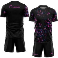 Fashion Breathable Men's Tennis Sportswear Outdoor Sports Badminton Training Clothes Summer Running Loose Sets Short Sleeve Suit