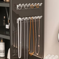 8 Hooks of Transparent Acrylic Jewelry Storage Rack - Space-saving and multi-functional storage rack