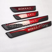 For Opel Vauxhall Mokka X Mokka-e Accessory 2012-2021 2022 Stainless Car Door Sill Scuff Plate Kick Guard Pedal Protector Cover
