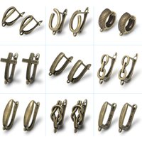 1 Pair Antique Bronze Earrings Hooks For DIY Woman/ Man Jewelry Accessories Handmade Making Supplies Wholesale