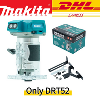 Makita DRT52 18V Cordless Brushless Trimmer 30000RPM 1/4" 6mm Electric Wood Milling Slotting Carving Machine Bare Unit