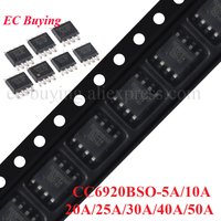 CC6920 6920B CC6920BSO 5A 10A 20A 25A 30A 40A 50A SOP-8 Hall-Effekt-Stromsensor Isolationsspannung 3,5 kV Single-Chip IC Neu