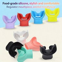 Silicone Surfing Mouthpiece Comfortable Scuba Diving Regulator Mouthpiece Snorkeling Breathing Tube Retainers Easy To Use