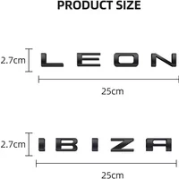 1pcs 3D Metal Car For Seat IBIZA Leon Cupra Altea Lettering Design Badge Emblem Rear Trunk Body Sticker Accessory