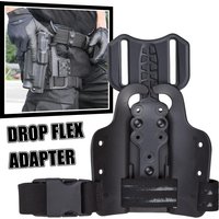 Adapter Drop Flex z pojedynczą platformą na nogę do kabury pistoletu Regulowany panel Drop Leg z szybką blokadą System szybkiego blokowania Qls