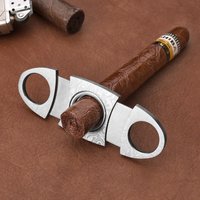 Stainless Steel Cigar Cutter Sharp Guillotine Manual Tool for Smoking Accessories Classic Design Christmas Gift for Men