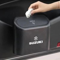 Trash Can Car Door Storage Barrel Auto Interior Accessories Key For Suzuki Ignis Splash Kaiser Baleno Swift Jimny Vitara Samurai