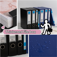 3-Pack Foldableable Storage File Box Classification Storage Document Information Contract Copy Office Essential Supplies