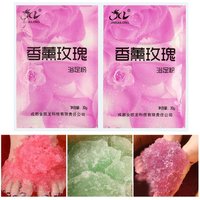 60g Rose Bubble Bath Powder Foot Bath Crystal Mud Foot Skin Care SPA Bath Salt Exfoliation Scruber Foot Bath Crystal Mud
