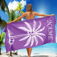 Personalized Beach Towel Custom Name/Logo Microfiber Towel Thin Quick Dry Absorbent for Beach Swimming Yoga Bath Sports